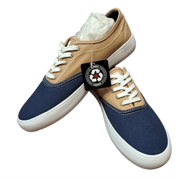 Element Topaz C3 Men Shoes Recycled Materials 7.5 Brown And Blue New With Defect - Picture 1 of 10